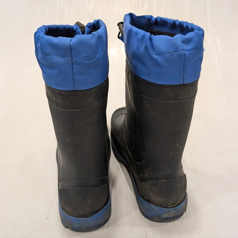 KAMIK youth kids pull-on insulated rubber boots winter boots size 4